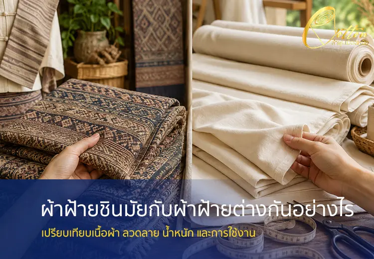 ผ้าฝ้ายชินมัยกับผ้าฝ้ายต่างกันอย่างไร